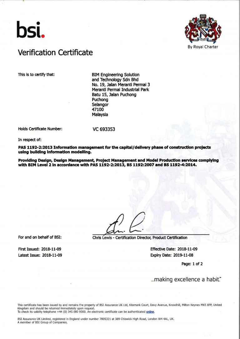 About Us 4 PAS 1192-2 2013 BSI VERIFICATION CERTIFICATE_Page_1